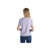 Camiseta de Manga Curta Pulôver Gola Redonda Estampada com Logotipo de Letras Levis Mulher Camiseta Roxo 0019G-0001
