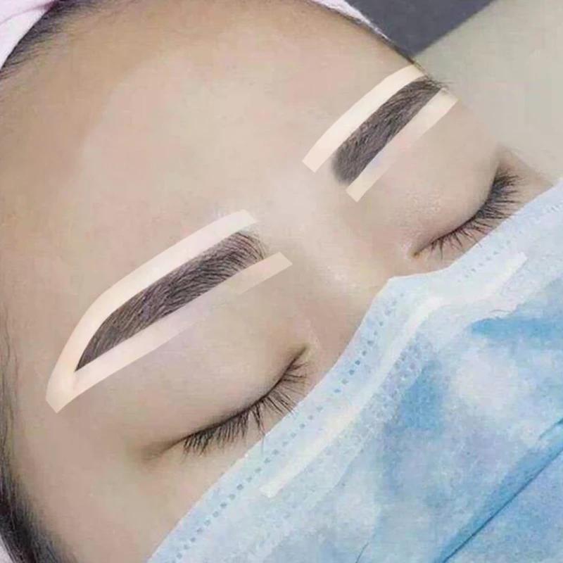 Microblading Zubehör Verstellbare Augenbrauenform Silikon Augenbrauenformungsaufkleber Hilfs-Augenbrauenschablone Make-up Werkzeuge