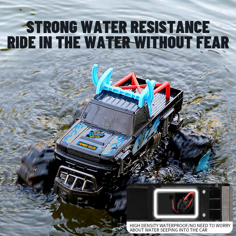 New 2.4G Amphibious Climbing Four-wheel Drive Drift Racing Car Long Battery Life Stunt Waterproof Double-sided Car Children's Toy