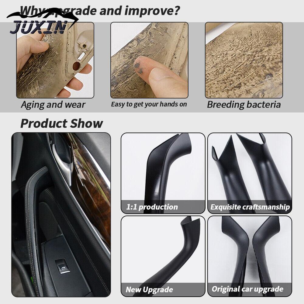 Innentürgriff-Panel-Abdeckungsverkleidung, passend für BMW 5er-Serie 2018–2023 G30 G38 530i, Kohlefaser