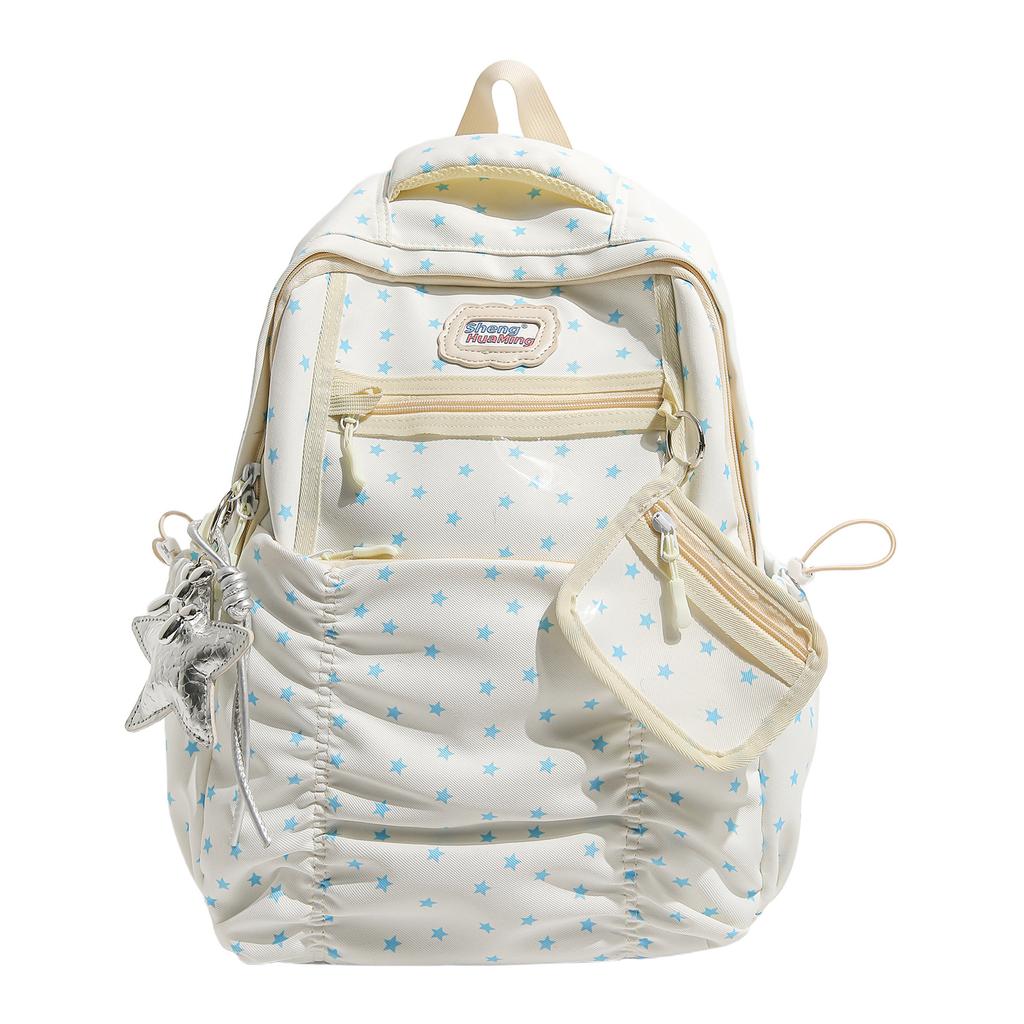 Schoolbag New Star Backpack High Value Korean Version Large Capacity Schoolbag Student Class Commuting Girls Backpack