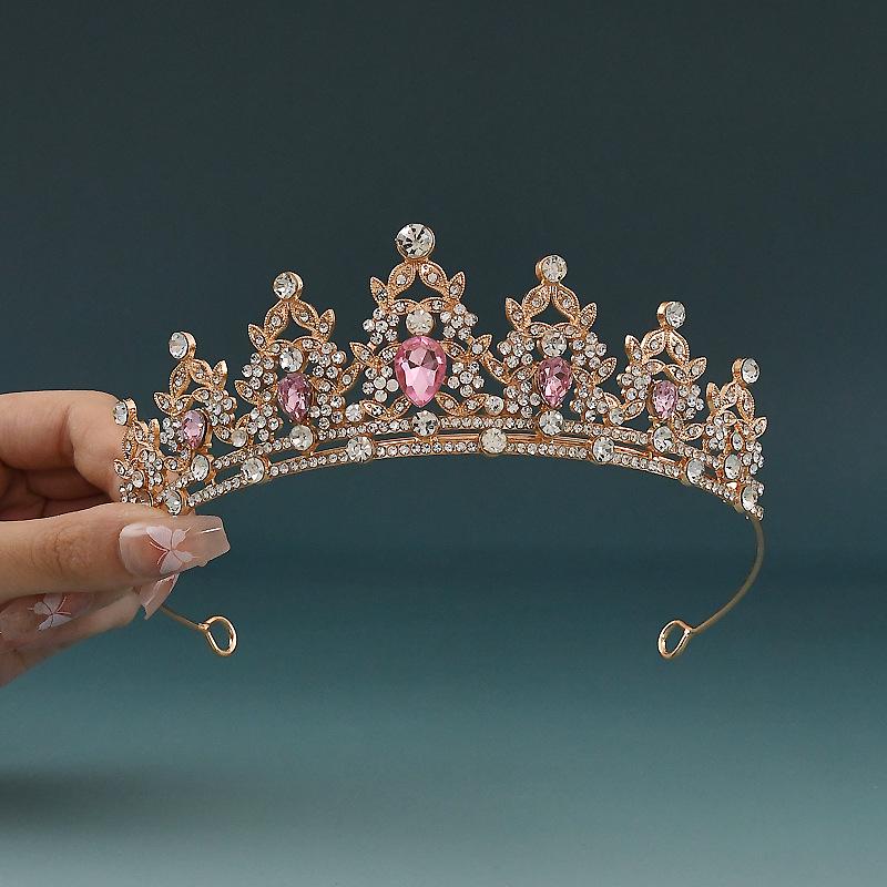 

Girls Princess Crystal Crown Headband - Children s Birthday Gift Hair Accessory