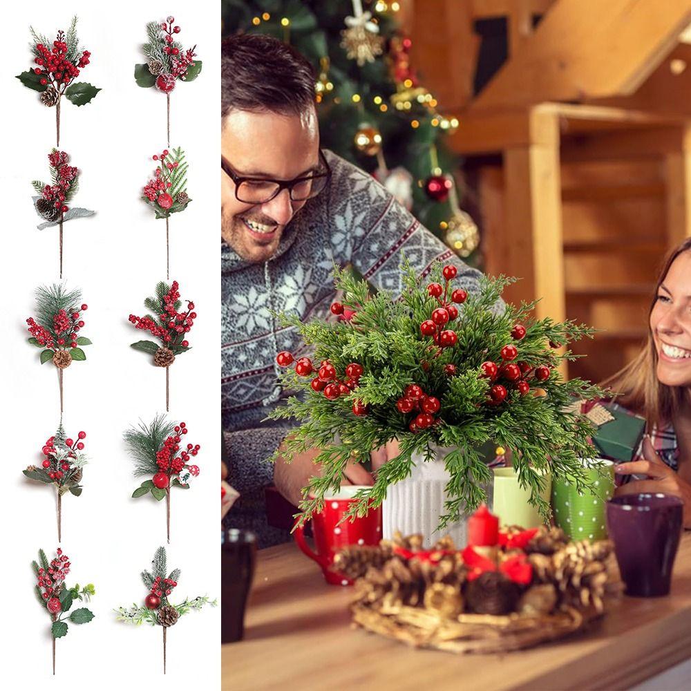 DIY Accessories Christmas Pine Branches Bouquet Christmas Decorations  New Year