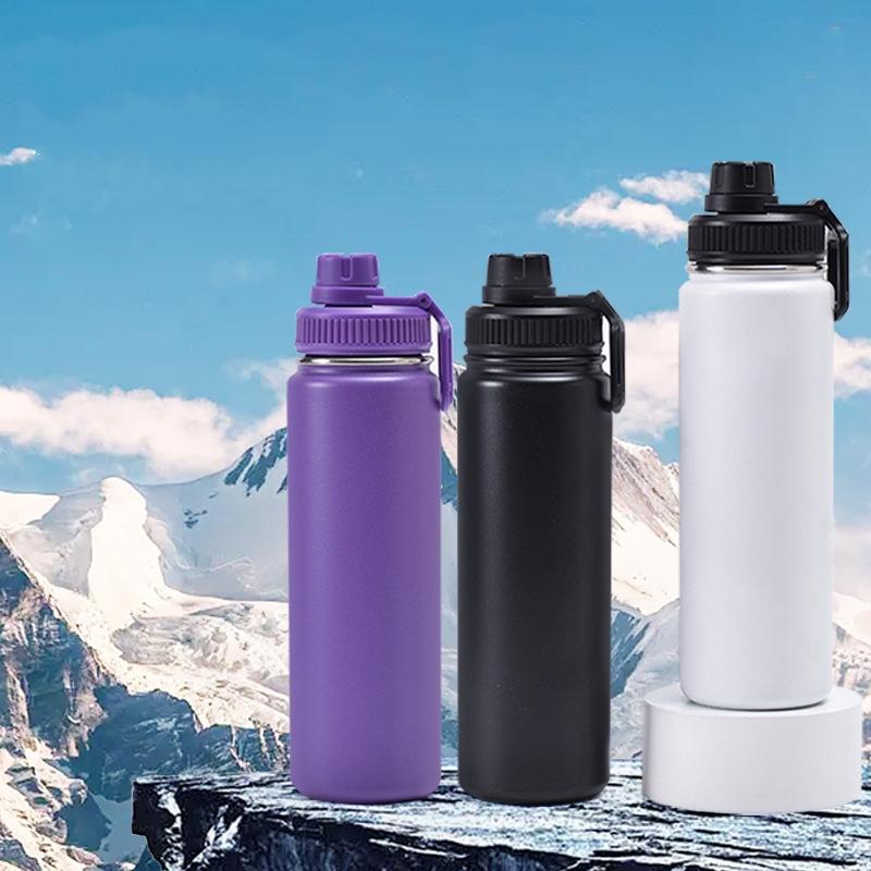 64/40/32oz Insulated Water Cup Sports Bottle Water Bottles Stainless Steel Pure Titanium Vacuum Portable Leakproof Outdoor Cup