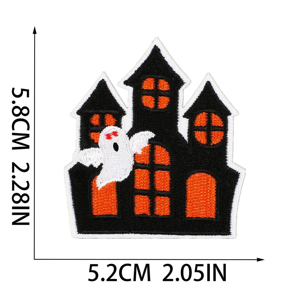Horror Tree Demon Embroidery Cloth Sticker Mummy Patch Sticker Computer Embroidery Chapter Ghost Embroidery Sticker Cartoon Haunted House Patch