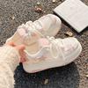 Pink platform bread shoes women's shoes niche star board shoes women's 2025 summer versatile breathable mesh shoes casual shoes