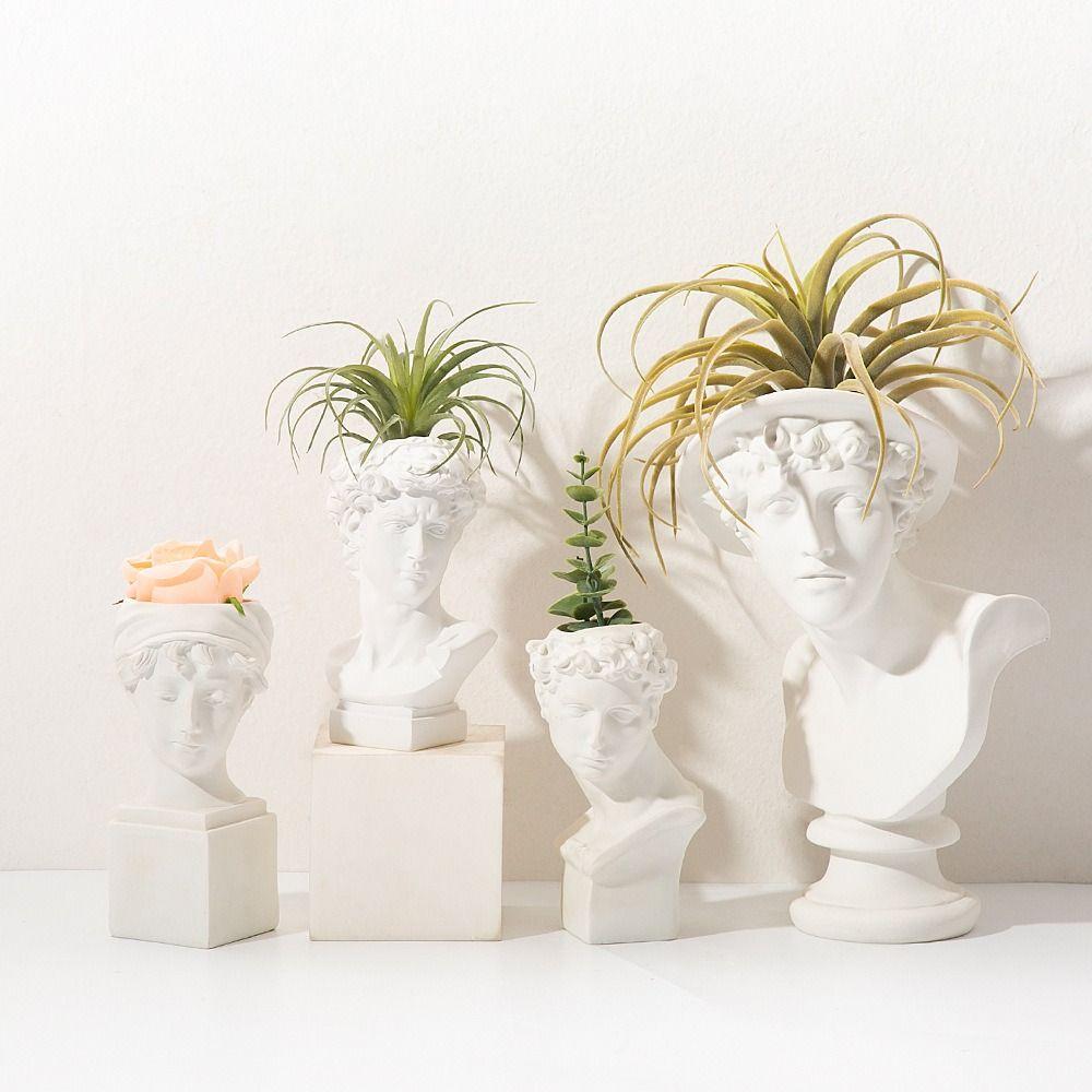 Stationery Storage Statue Pen Holder Desktop Organizer Statue Vase  Home Office Supply