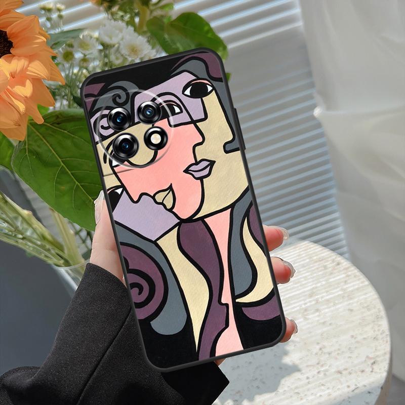 Abstract Portrait Art Painting Case For OnePlus Nord 5 CE 2 3 4 Lite N20 N30 OnePlus 13T 13R 15 13 12 11 10 10T 8T 15R Cover