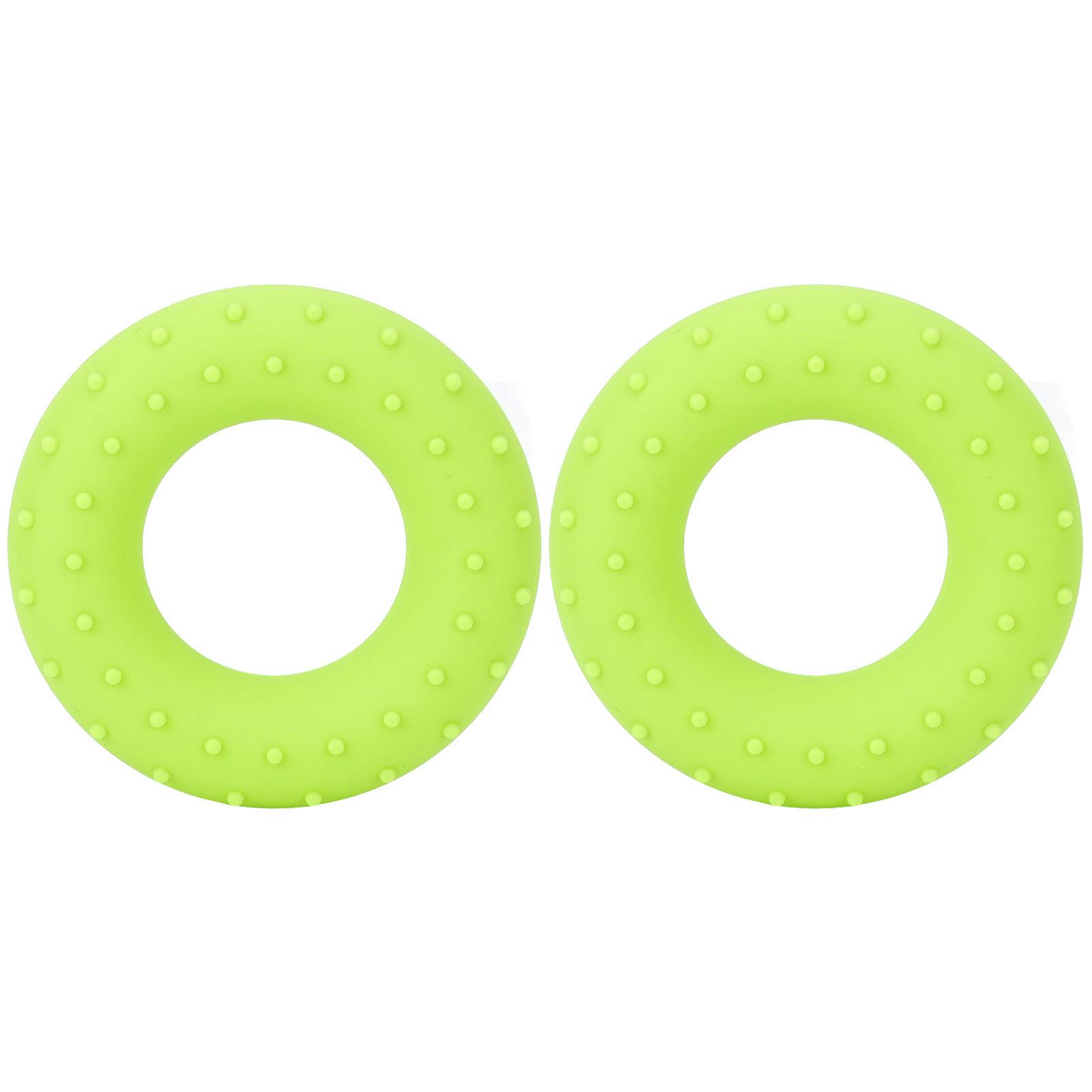 

2 шт. 30 фунтов Эспандер для кисти Силиконовые кольца в форме буквы O для тренировки мышц Предплечье Зеленые