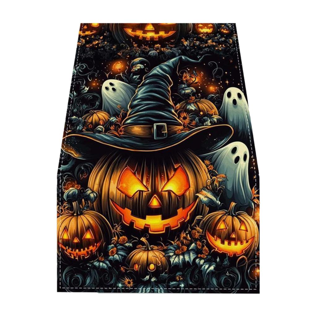 2025 Durable Halloween Table Runner Made Of Durable 100 Polyester Fabric Halloween Decor Elegant 33X183cm/33X120cm/33X275cm