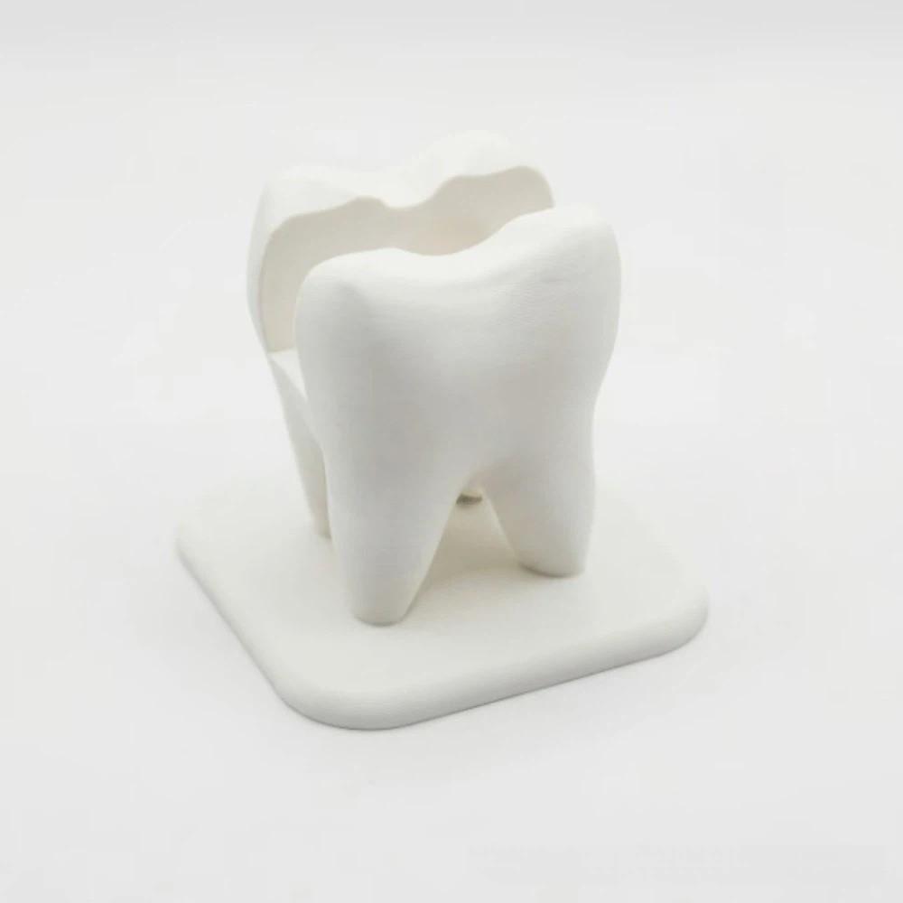 3D Printed Dentist Business Card Holder Dental Clinic Name Card Display Organizer  Workbench Use
