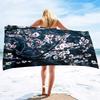 Pink Cherry Blossoms Sand Free Beach Towel Oversized Absorbent Bath Towel Large Hand Towels for Swimming Bathroom Spa Pool