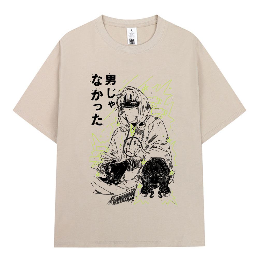 Anime The Guy She Was Interested in Wasnt A Guy At All Tshirts Unisex Women Clothing Fashion Loose T Shirts Cotton Casual T Shirt