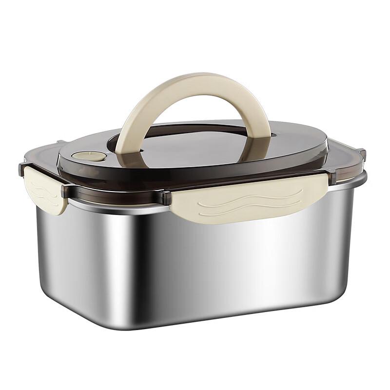 ZISIZ 304 Stainless Steel 2-Layer Lunch Box & Food Container