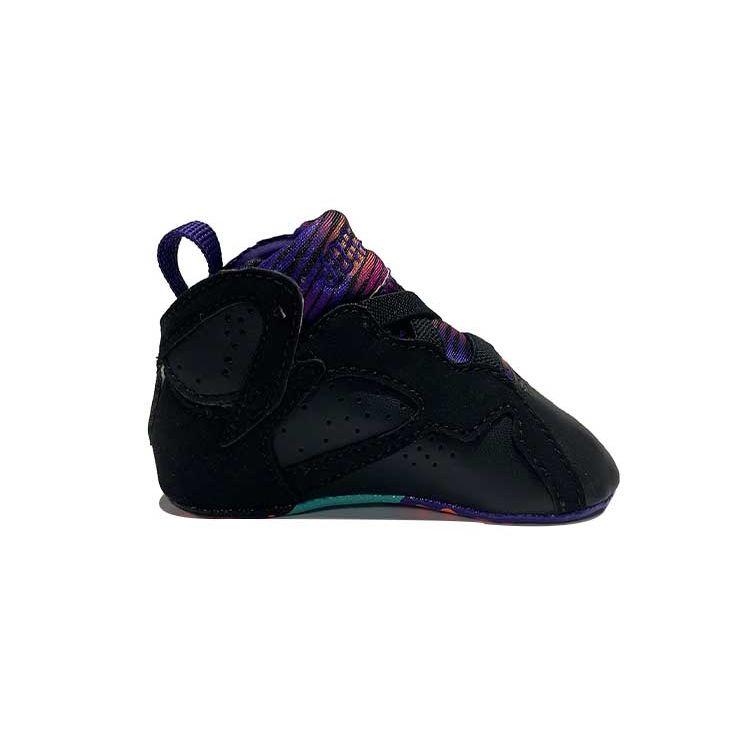 Jordan Air 7 Shock Absorption Non-Slip Wear-Resistant High-Top Walking Shoes Baby Shoes Black 305076-029