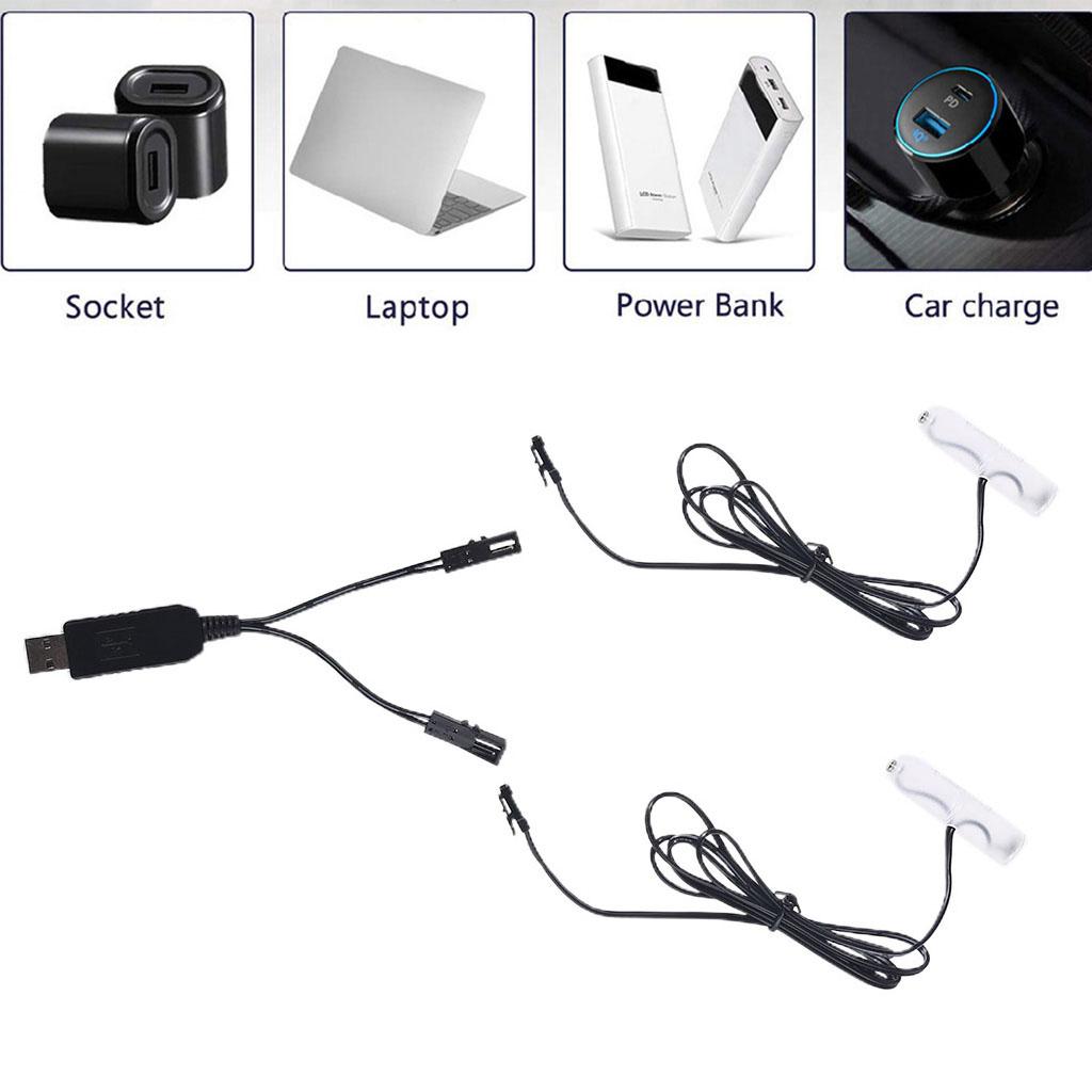 110cm 2in1 AA Battery -Eliminator USB Powered for Toothbrush Toy Flashlight Clock Walkie-Talkie Christmas Strip Light