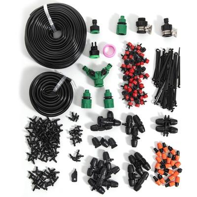 55 Meter Bewässerungssystem Micro Spray Tropfbewässerungsset für Gewächshauskühlung Sprinkler Blumenbewässerungsgerät