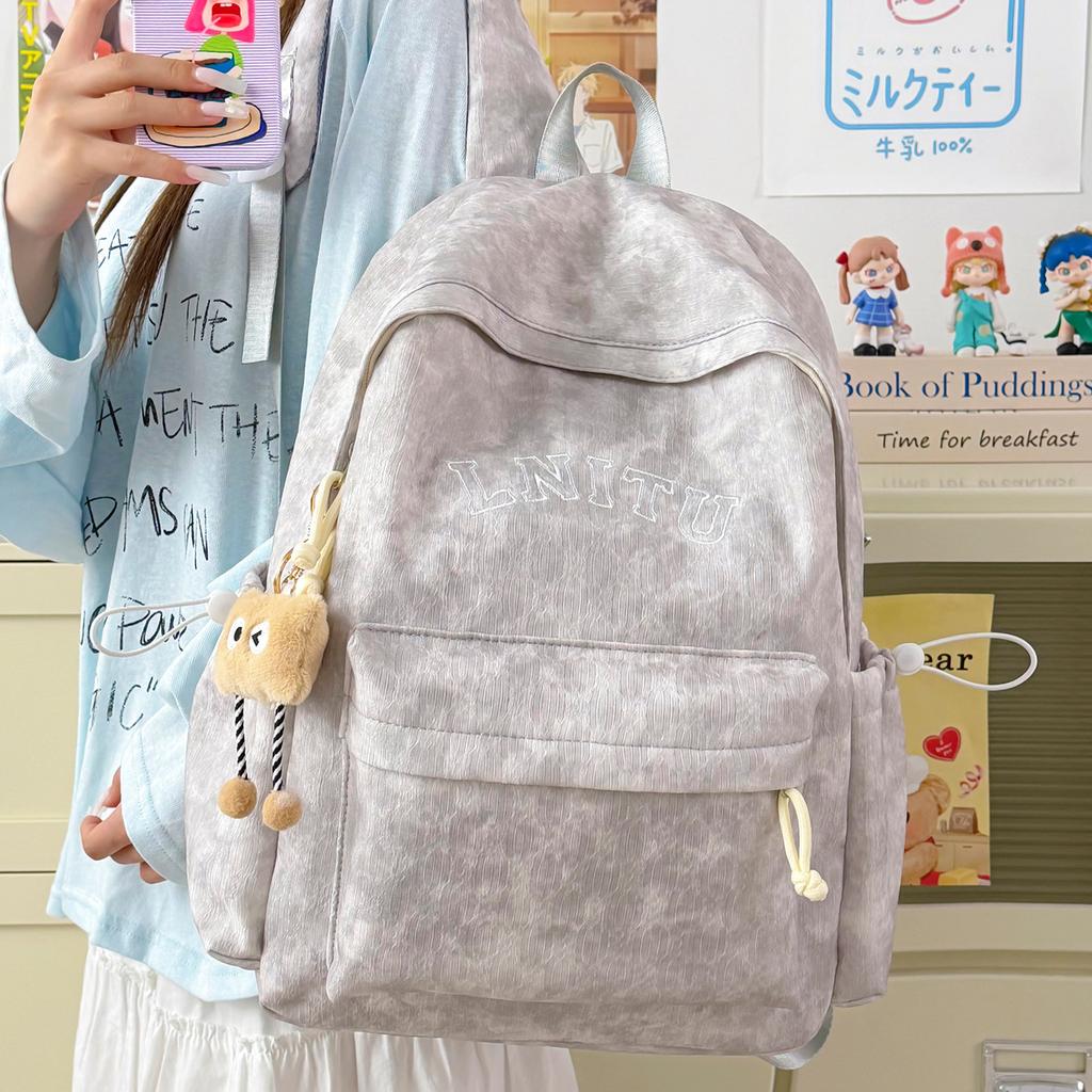 Schoolbag Korean schoolbag Girls College students Junior high school students High school students Ultra light large capacity backpack High value