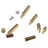 200 Pcs M2.5 Standoff Screw Nut Assortment Kit Gold Nut & Bolt Sets  DIY Electronic Projects