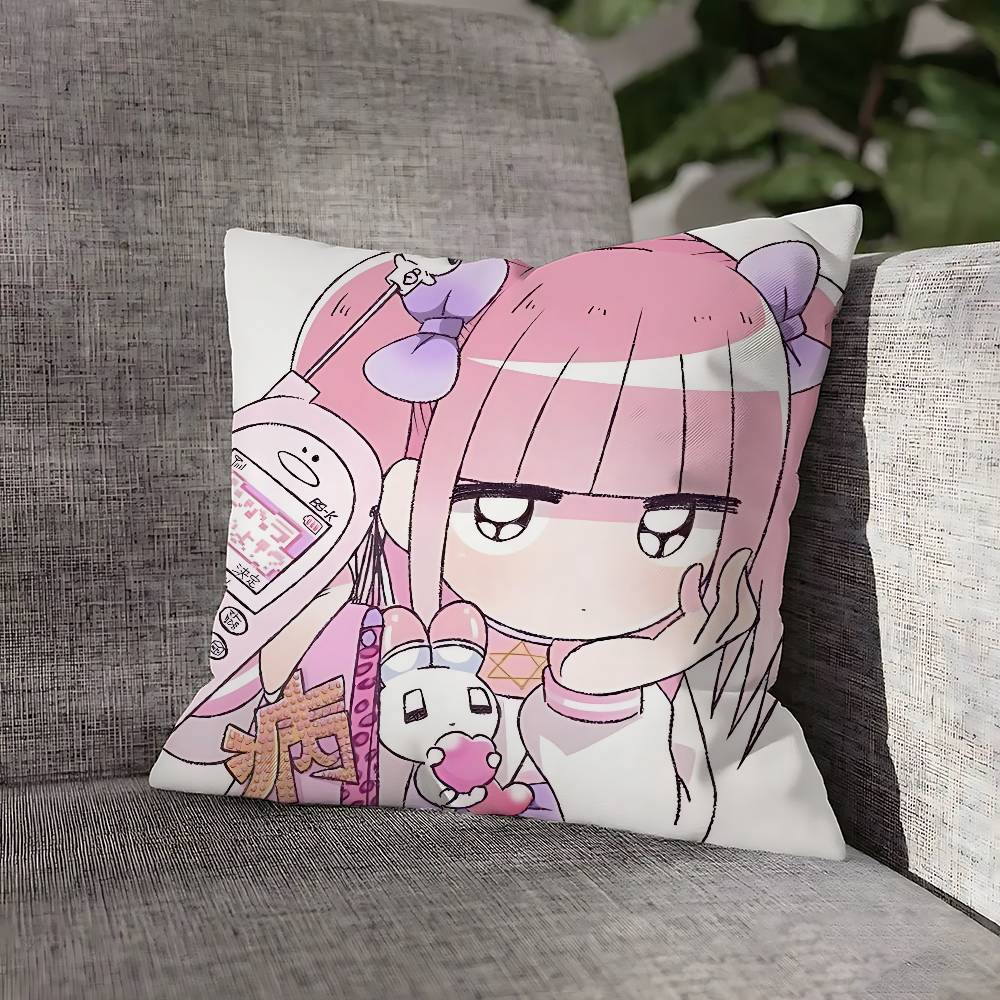 Cute M-Menhera C-Chan Girl Pillow Case For Sofa Decor Car Office Room Printing Cushion Cover Decorations and Protector