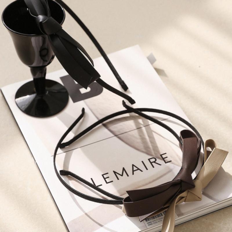 

J.Lauren Кожаная лента Повязка для волос H0963 brown