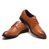 Braided Pattern Male Casual Shoe Formal Dress Business Designer Luxury Sale Men's Leather Brogue Shoes Low Price Shipping Free