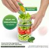Salad Pod Multi-functional Food Storage Canister Portable Salad Jar with Lid Stainless Steel Fork Sealed Plastic Salad Container