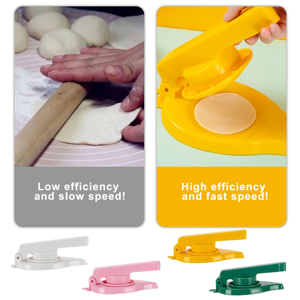 Manual Plastic Dumpling Skin Reusable Mini Pie Maker with Handle Small Presser Press Tool Kitchen DIY Cookware Chef