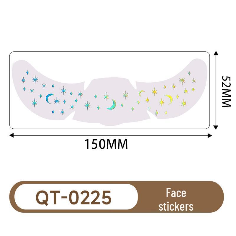 Holographic Waterproof Temporary Freckle and Star Stickers