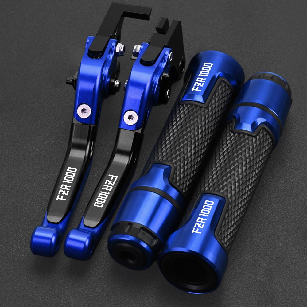 FZR 1000 GENESIS Motorcycle Adjustable Brake Clutch Levers Handlebar Grips Motorbike FOR YAMAHA FZR1000 FZR1000GENESIS 1987