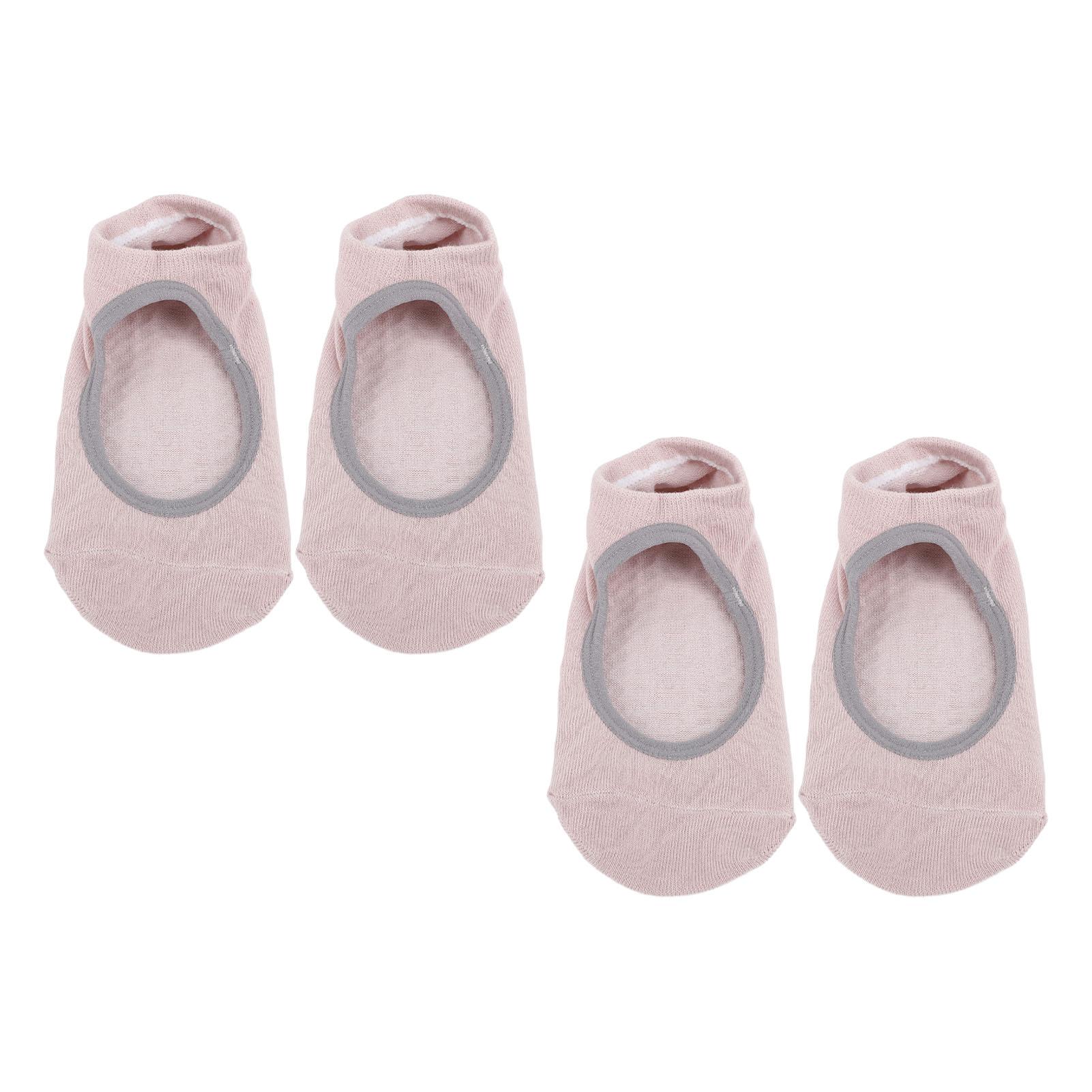 

2 пары носков для йоги, нескользящие, высокоэластичные, дышащие, для тренировок, фитнеса, спортивные носки с захватами