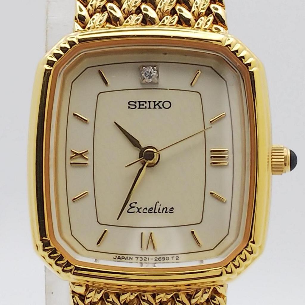 [USED] 473 Free Shipping Battery Replacement SEIKO Excellence Women's Watch