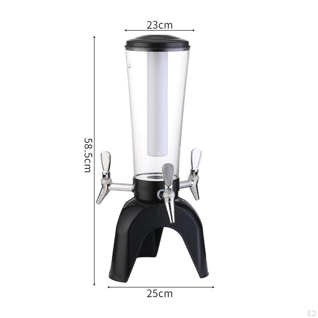 Eleganter 3-Liter-Bierzapfturm mit Ausgießer für die Hausbar