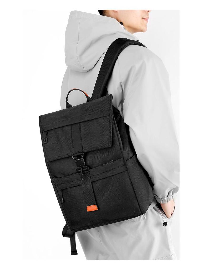 Men's Large Capacity Nylon Travel Backpack - Versatile for Outdoor, Sports, and School