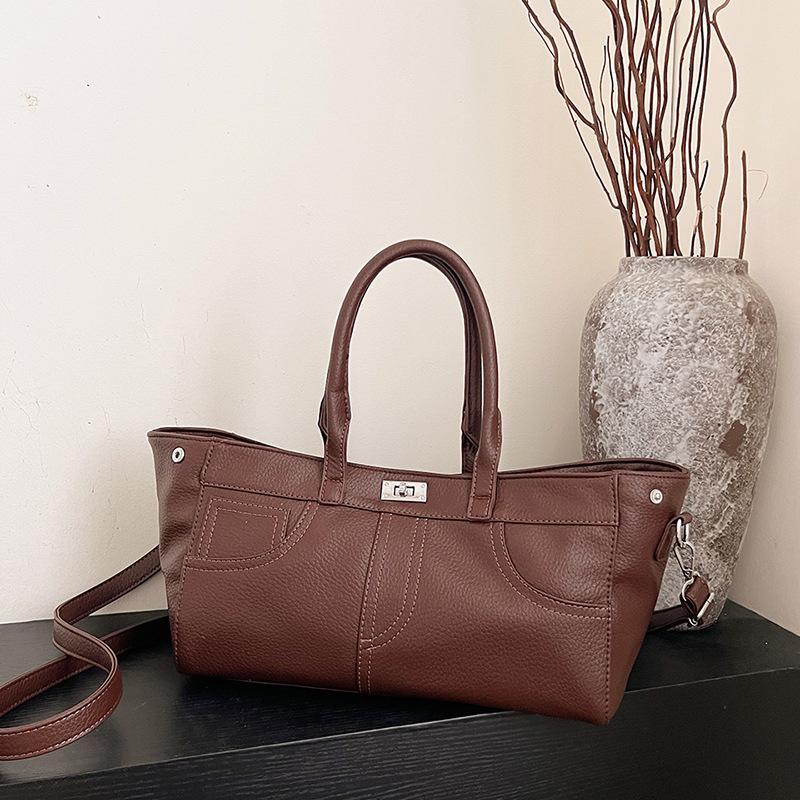 Large-capacity Tote Bag Women's Autumn and Winter New Niche High-end Portable Commuter Bag Single Shoulder Messenger Bag