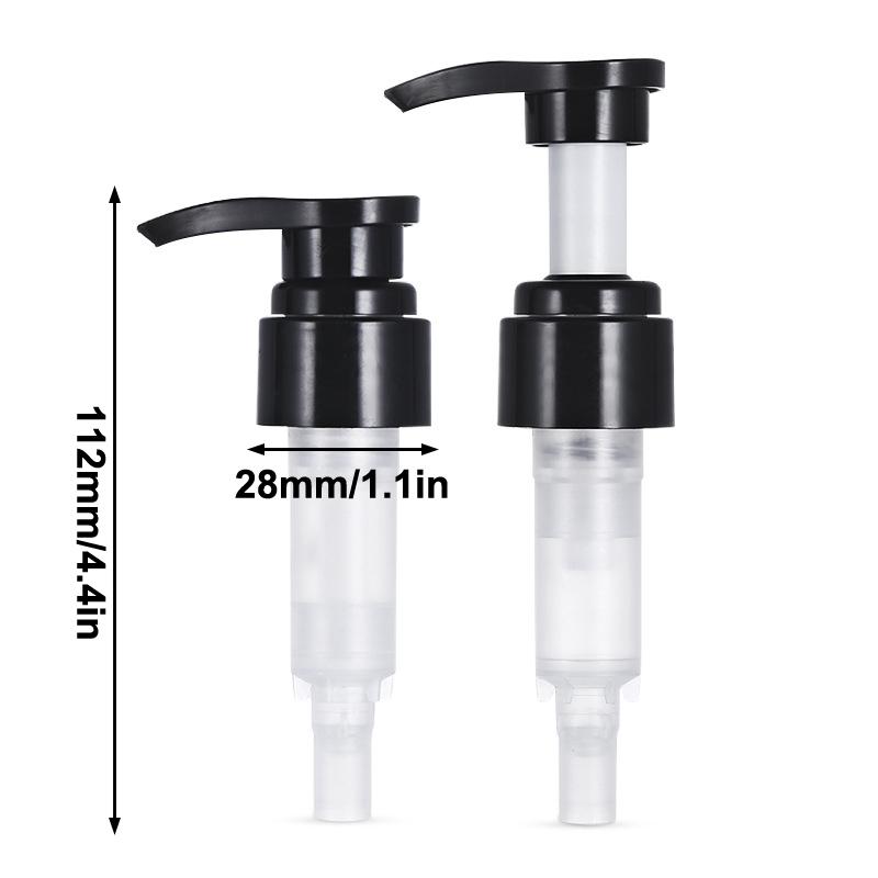PP Soap Pump Liquid Dispenser Head Round Push Type With 28 Thread Bath Bottle Press Nozzle Lotion Tube For Bath Accessory
