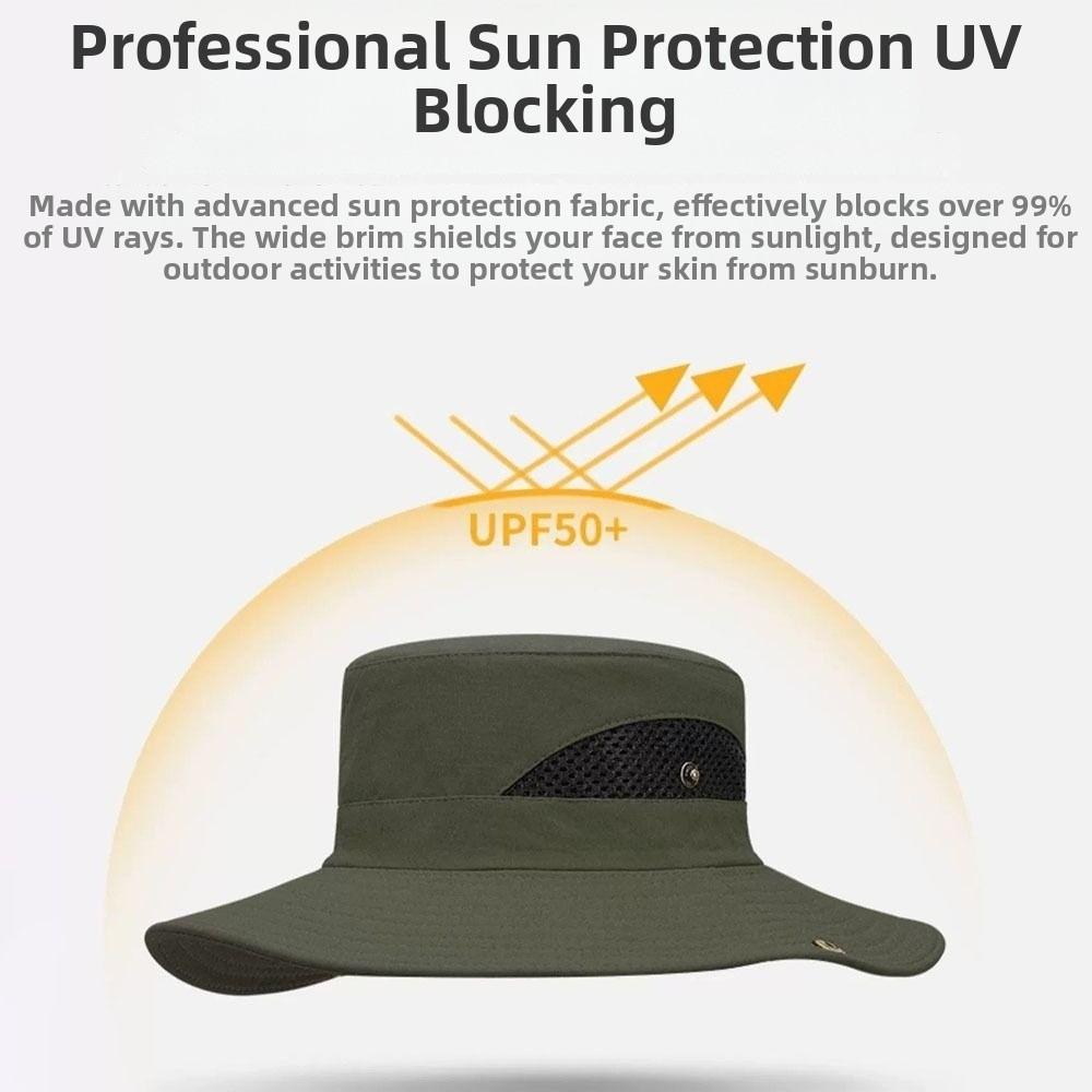 Breathable Fisherman's Hat Anti-UV Mountaineering Cap Portable Bucket Hats