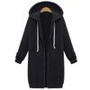 Sleeve Long Women Zip Up Hooded Hoodie Jacket Jumper Cardigan Coat Plus Size