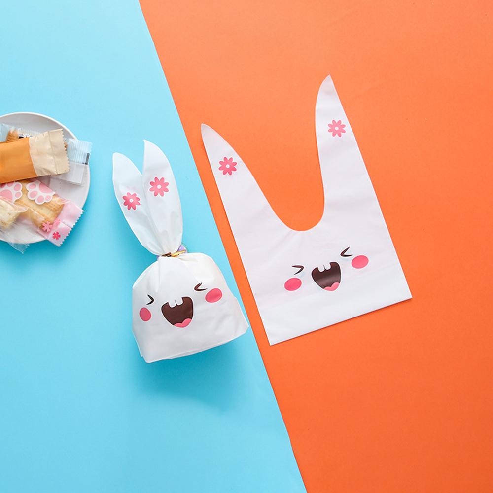 

Милая сумка для хранения, подарочный пакет с ушками кролика из мультфильма, сумка для конфет, сумка для печенья, сумка для димсамов