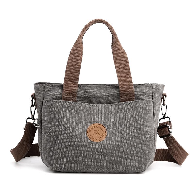 Single Shoulder Bag Women s Fashionable All-matching Simple Korean Large-capacity Portable Canvas