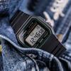 Casio Youth Series Small Square Classic Retro Waterproof Watch Men Watches Blue Gray F-91W-3