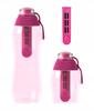 Garrafa com filtro de água Dafi rosa 03l filtro
