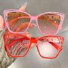 Personalized Color-blocking European and American Fashion Retro Color-blocking Sunglasses, Classic and Versatile Sunglasses