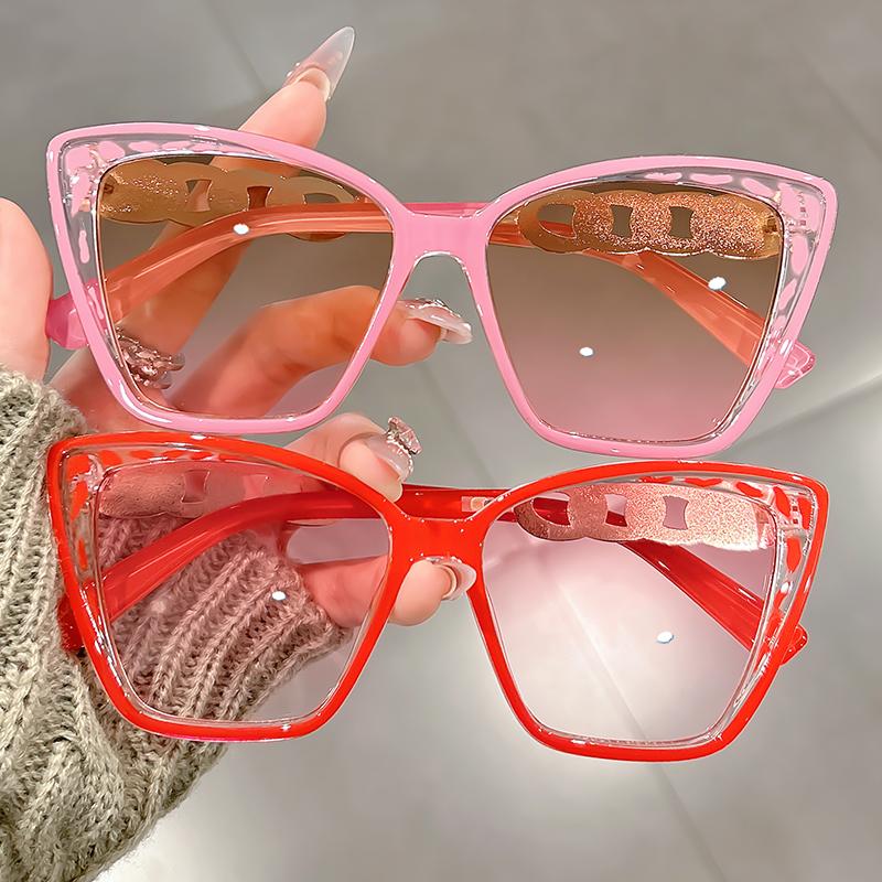 Personalized Color-blocking European and American Fashion Retro Color-blocking Sunglasses, Classic and Versatile Sunglasses