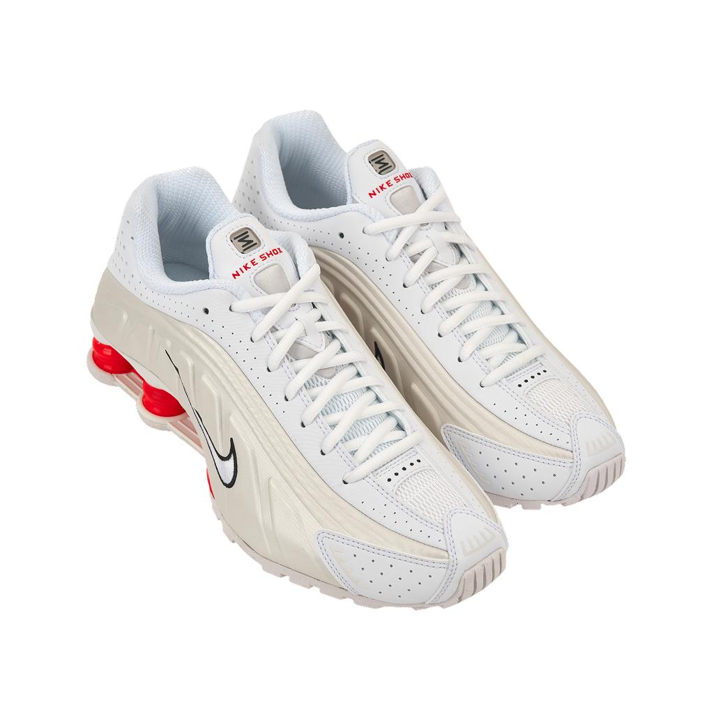 Nike Tênis Feminino Shox R4 Phantom Vermelho Picante Branco Creme AR3565-103