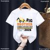 Big Brother Under Construction 2026 Shirt,Big Brother Excavator Transportation Print Tshirt , Pregnancy Announcement Boys Tshirt