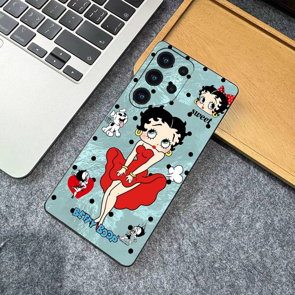 B-Betty-Cute-B-Boop Anime Phone Case For Samsung S 24 fe 25 Ultra plus 20 lite 21 30 22 23 24 22 Ultra 5G Fundas