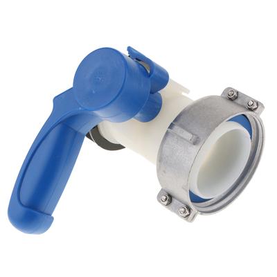 Adaptateur Raccords Rapides Camlock Vanne à Boule pour Tuyau de Cuve IBC 75mm vers Filetage 55mm pour Fûts de 1000 Litres Résistant aux Acides et Alcalis