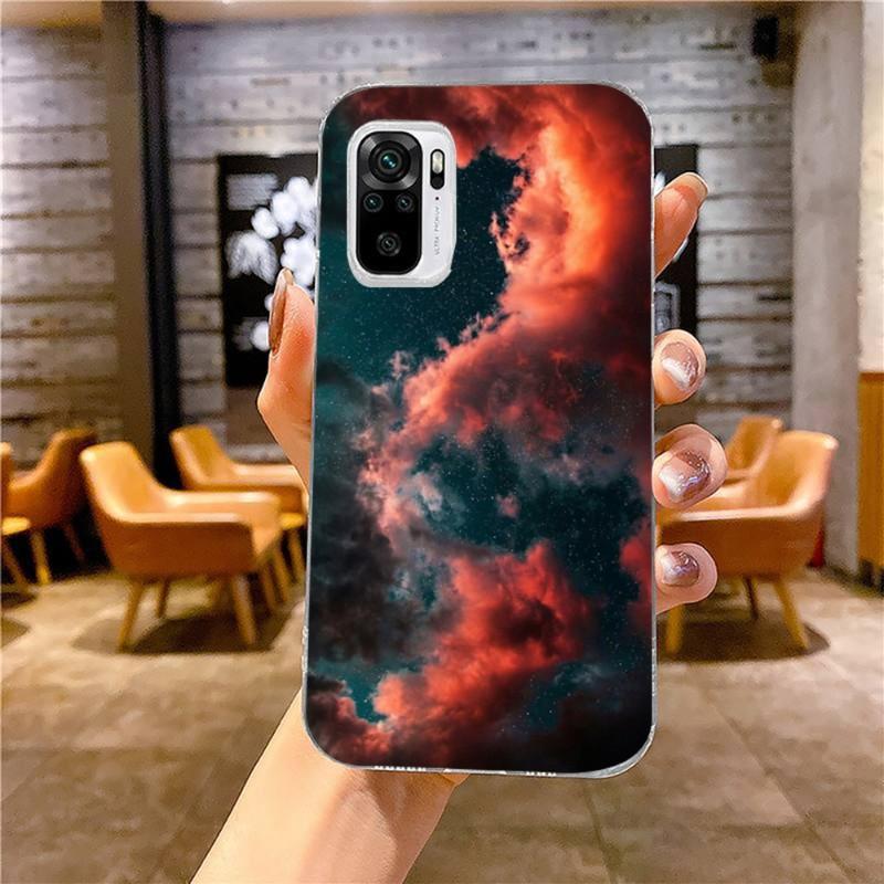 Kawaii Sky Space Soft Phone Case For Xiaomi 12 11T 10 9 Redmi Note 11 10 10S Pro Redmi 9 9A 8 Transparent Phone Cover