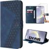 Case - Samsung - Galaxy S24 Plus - Synthetic - Mosaic - Tempered Glasses Included